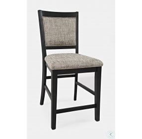 Altamonte Dark Charcoal Upholstered Counter Height Stool Set of 2