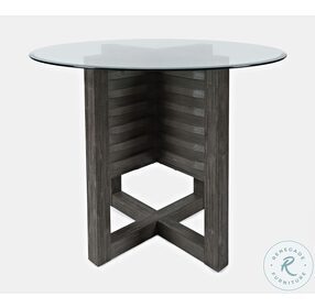 Altamonte Brushed Grey Round Counter Height Dining Table