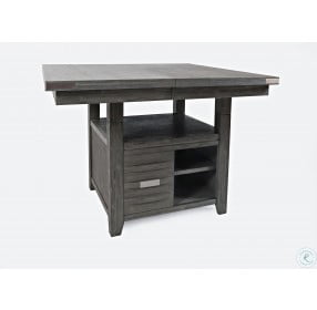 Altamonte Brushed Grey Adjustable Extendable Square Dining Table