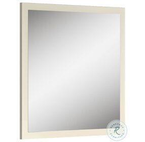 Sonia Pearl Lacquer Mirror With Gold Accents