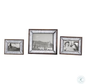 Daria Antique Mirror Photo Frames Set of 3