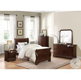 Abbeville Cherry Youth Sleigh Bedroom Set