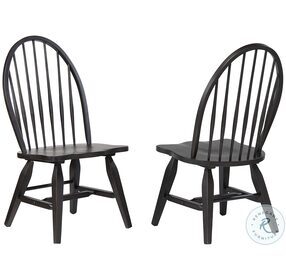 Ashford Black Large Bowback Side Chair Set Of 2