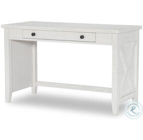 Flatiron Aged White Vanity Desk