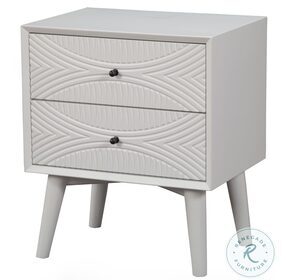 Tranquility White 2 Drawer Nightstand