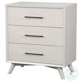 Tranquility White 3 Drawer Small Chest