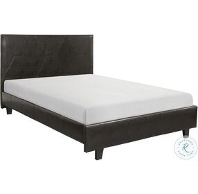 Deleon Brown Full Upholstered Platform Bed
