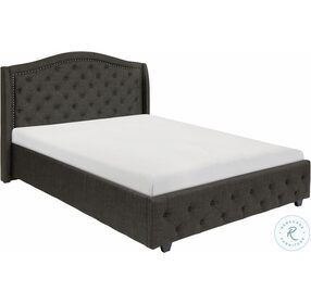 Bryndle Charcoal Queen Upholstered Platform Bed