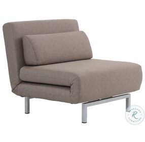 Beige Fabric Premium Full Sofa Bed