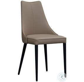 Bosa Tan and Black Dining Chair Set of 2