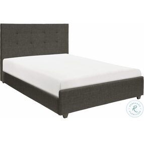 Cadmus Grey California King Upholstered Panel Bed