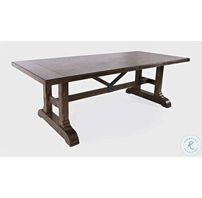 Bakersfield Wire Brush Brown Extendable Dining Table