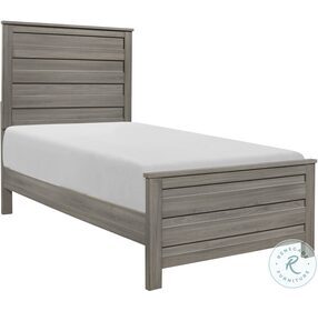 Waldorf Dark Gray Twin Panel Bed