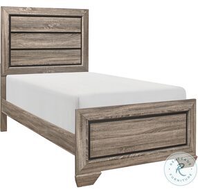 Beechnut Natural Twin Panel Bed