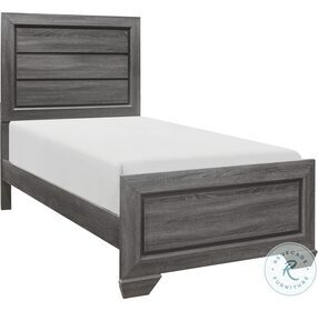 Beechnut Gray Twin Panel Bed