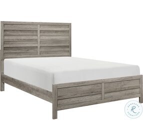 Mandan Weathered Gray Full Panel Bed