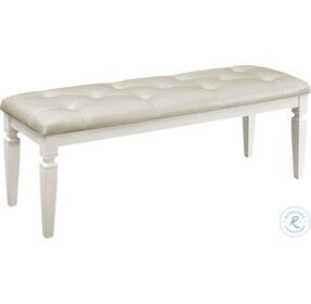 Allura White Bed Bench