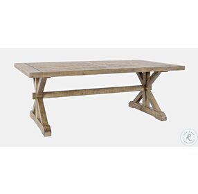 Carlyle Crossing Distressed Light Brown Cocktail Table