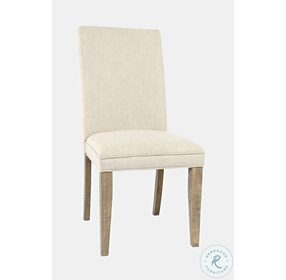 Carlyle Crossing Distressed Light Brown Upholstered Dining Chair Set Of 2