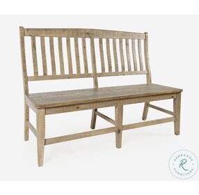 Carlyle Crossing Distressed Medium Brown Bench