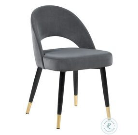 Lindsey Grey Arched Back Upholstered Side Chair Set of 2