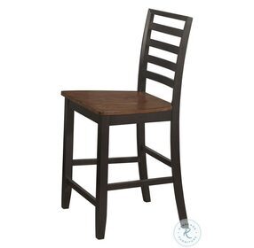 Sanford Cinnamon And Espresso Counter Height Chair Set Of 2