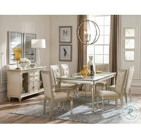 Celandine Silver Extendable Dining Room Set