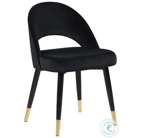 Lindsey Black Arched Back Upholstered Side Chair Set of 2