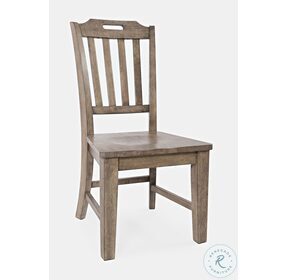 Prescott Park Taupe Slatback Handle Dining Chair Set Of 2