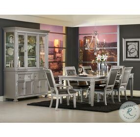 Bevelle Silver Extendable Dining Room Set