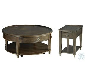 Sunset Valley Rich Mocha Round Occasional Table Set