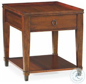 Sunset Valley Rich Mahogany Rectangular 1 Drawer End Table