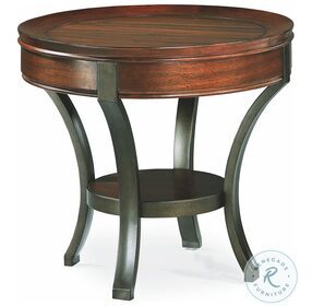 Sunset Valley Rich Mahogany Round End Table