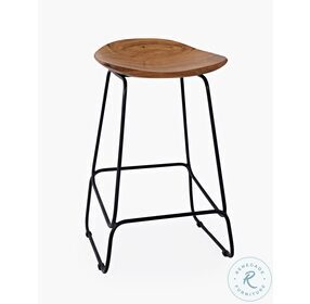 Natures Edge Natural Backless Counter Height Stool Set of 2
