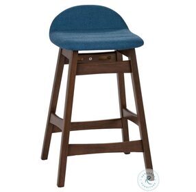 Space Savers Blue Counter Height Chair Set of 2