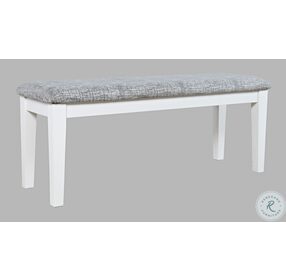 Urban Icon White 45" Upholstered Dining Bench