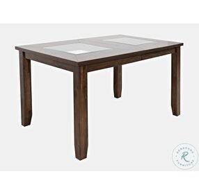 Urban Icon Merlot Glass Inlay Extendable Dining Table