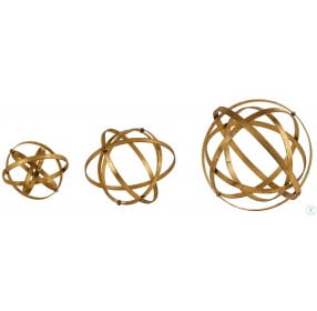 Stetson Gold Spheres Set of 6