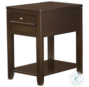 Chairsides Espresso 1 Drawer Chairside Table