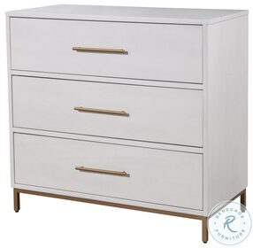 Madelyn White 3 Drawer Small Chest