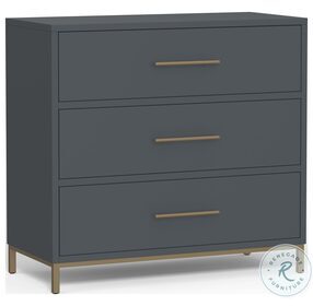 Madelyn Slate Gray 3 Drawer Small Chest