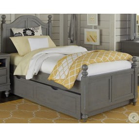 Lake House Stone Payton Twin Arch Poster Bed With Trundle