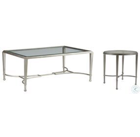 Metal Designs Argento Sangiovese Small Rectangular Occasional Table Set