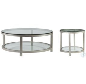 Metal Designs Argento Per Se Round Occasional Table Set