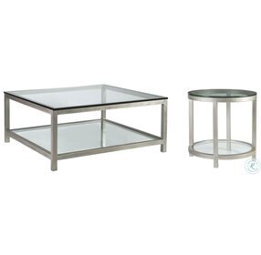 Metal Designs Argento Per Se Square Occasional Table Set