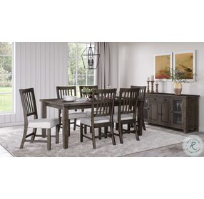 Willow Creek Distressed Brown 78" Extendable Dining Room Set
