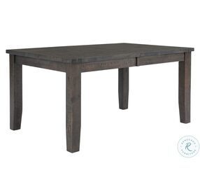 Willow Creek Distressed Brown Extendable Dining Table