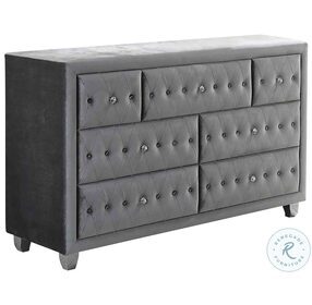 Deanna Grey Upholstered Dresser