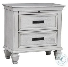 Franco Antique White Nightstand