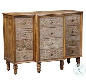 Montrose Weathered Honey Drawer Accent Cabinet